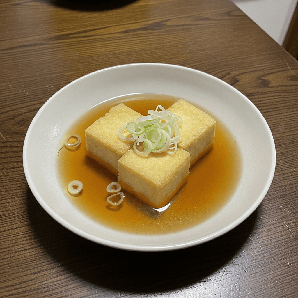 Traditional Agedashi Tofu with Dashi Broth
