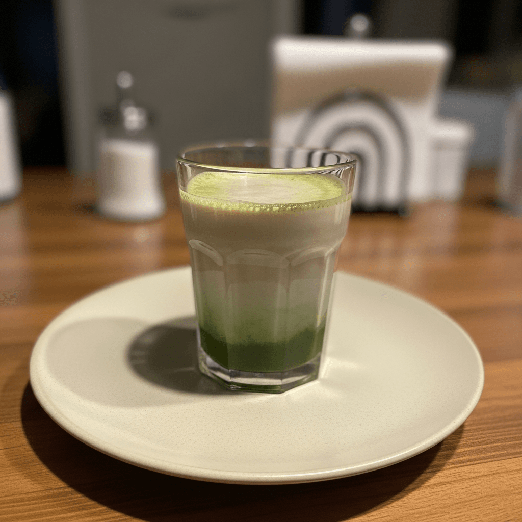 Refreshing Matcha Latte with Almond Milk