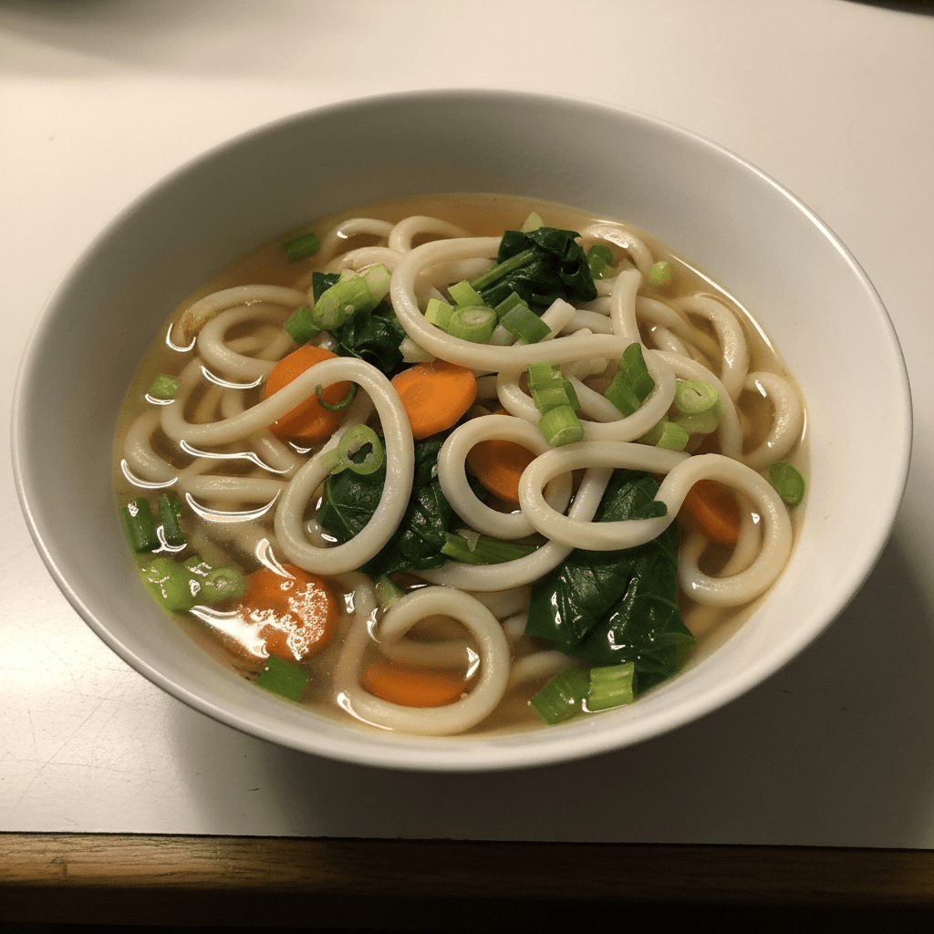 Nourishing Vegetable Udon Noodle Soup
