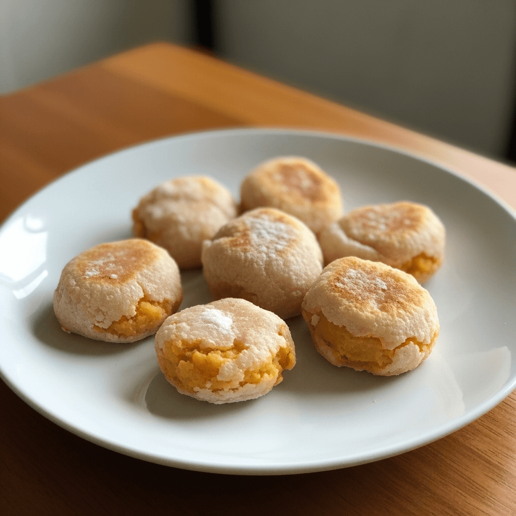 Fluffy Sweet Potato Mochi Bites