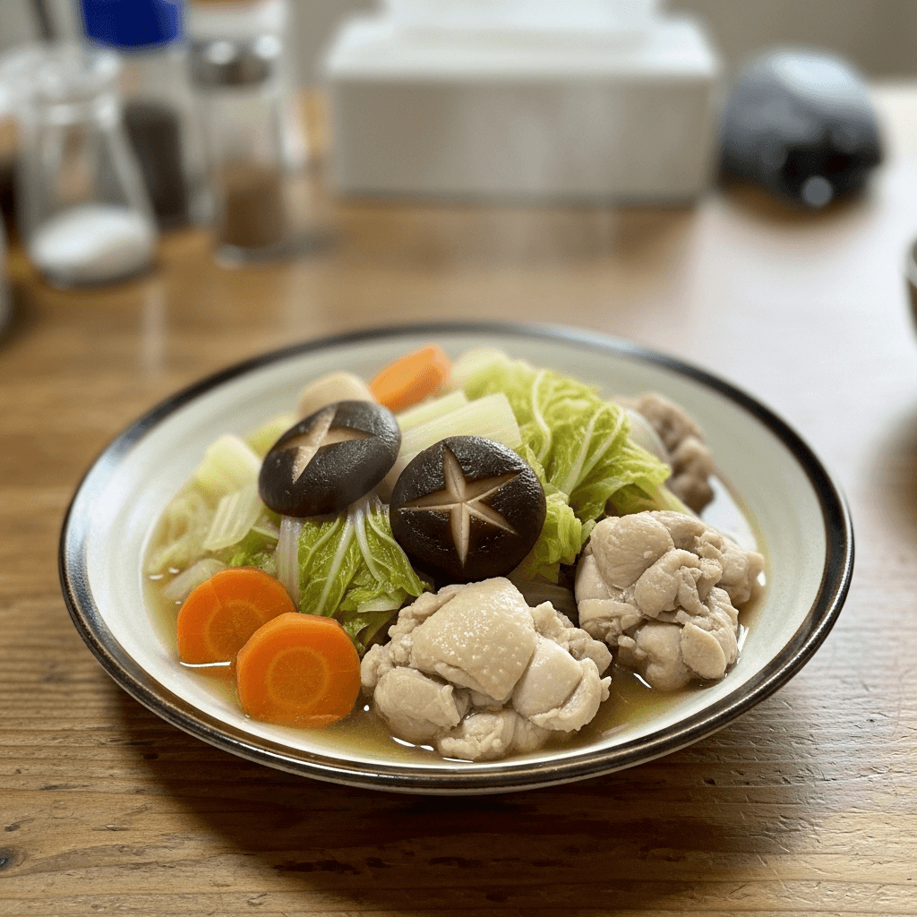 Heartwarming Chicken Nabe with Seasonal Vegetables