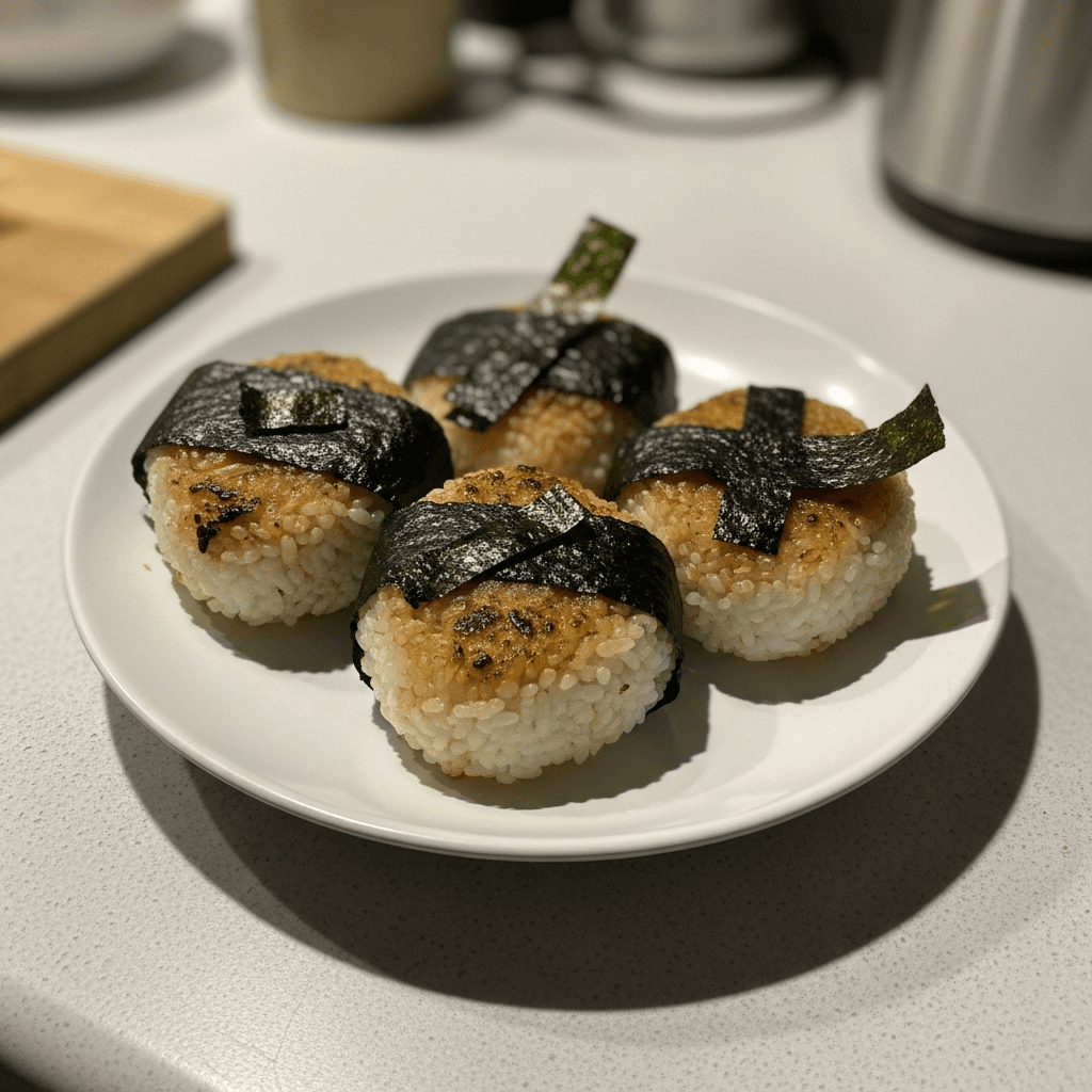 Delightful Yaki Onigiri with Seaweed