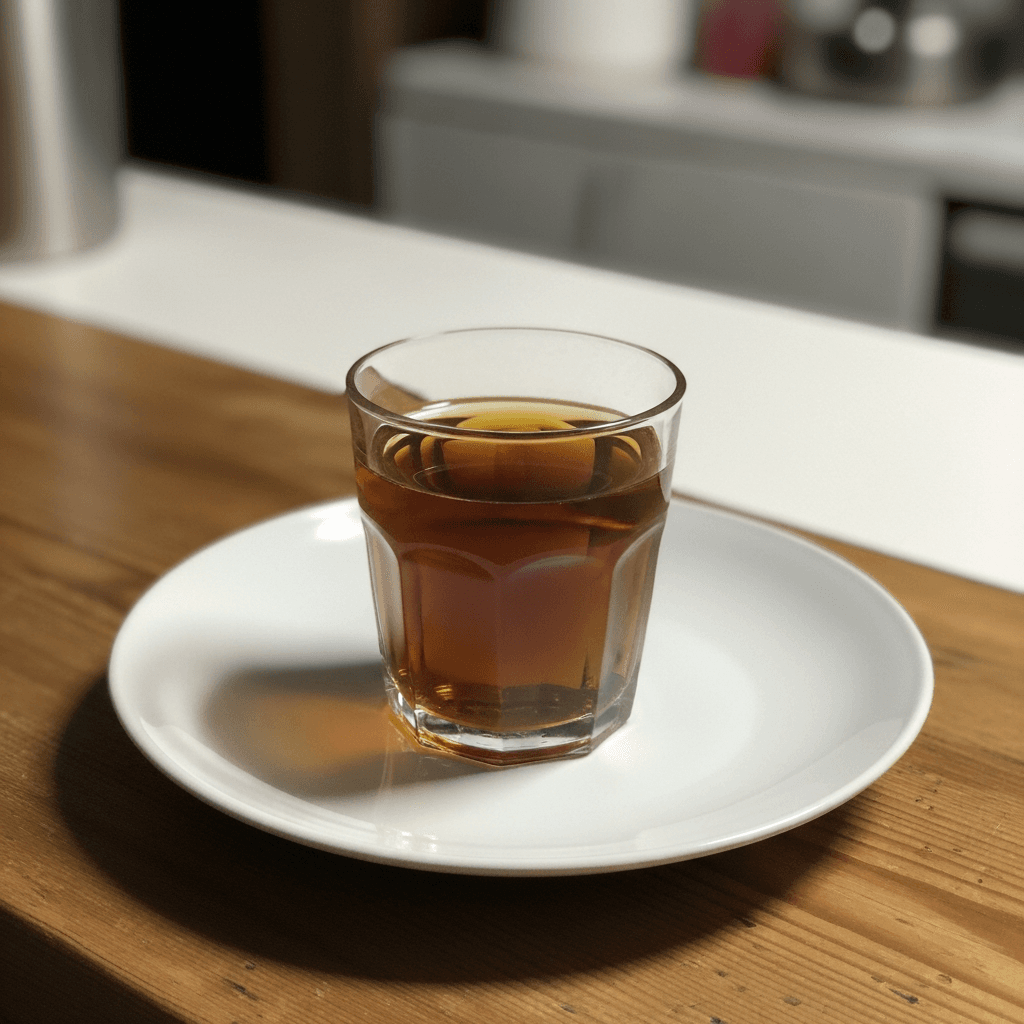 Served Chilled Hojicha Brew