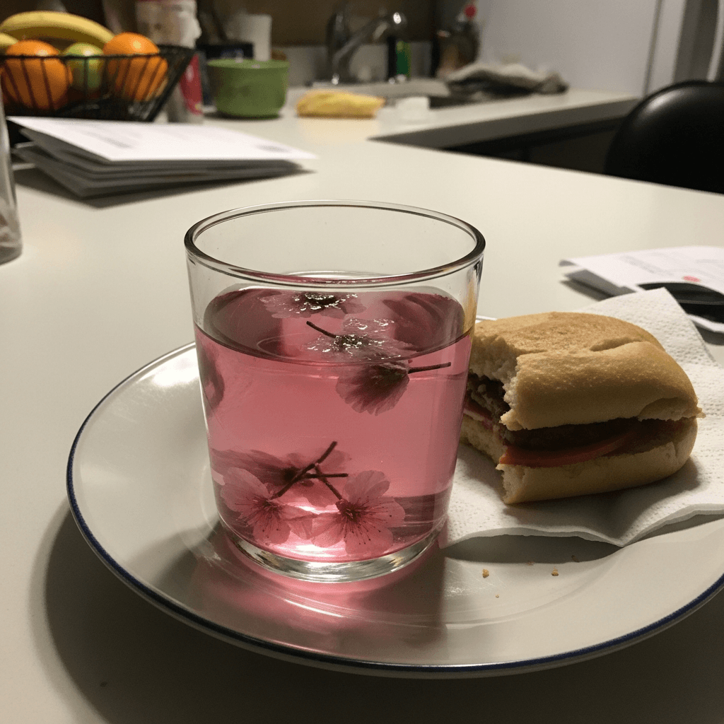 Delightful Cherry Blossom Infused Water