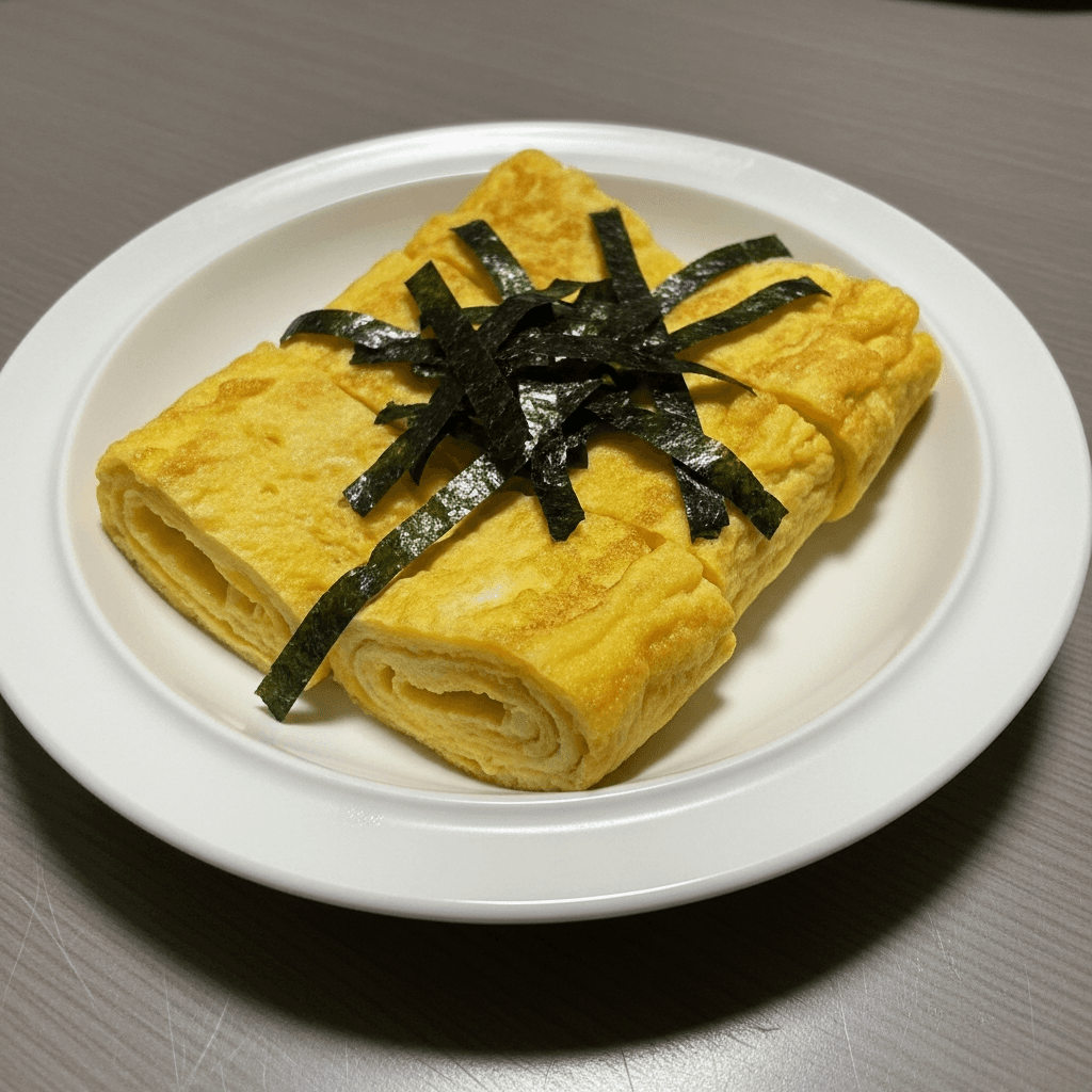 Fluffy Tamagoyaki with Nori
