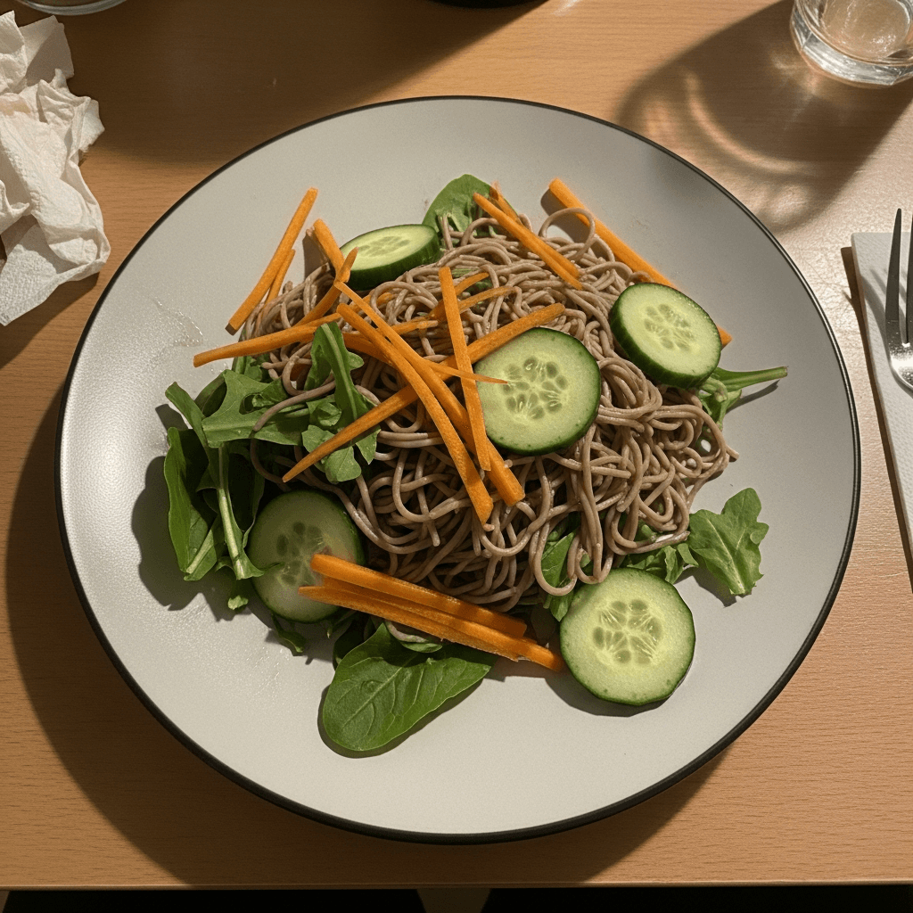 Elegant Soba Noodle Salad with Vegetables